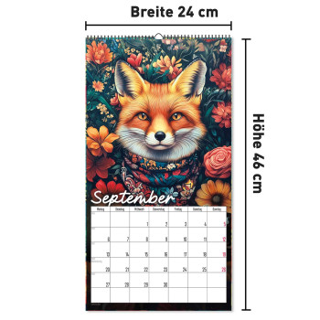 Blumen Tiere Wandkalender 2027