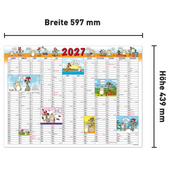 Jahresplaner Netti & Ernst gerollt 2027