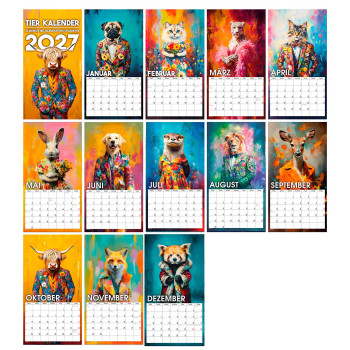 Glamouröse Persönlichkeiten Wandkalender 2027