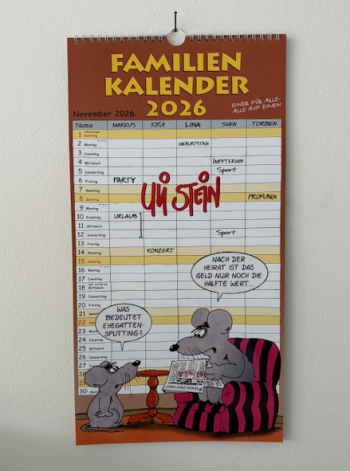 Uli Stein Familien Kalender 2026