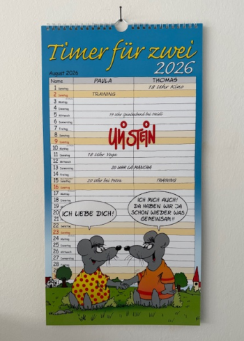 Uli Stein Timer für Zwei Kalender 2026