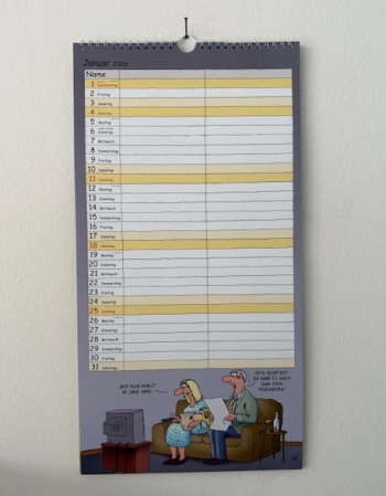 Uli Stein Timer für Zwei Kalender 2026