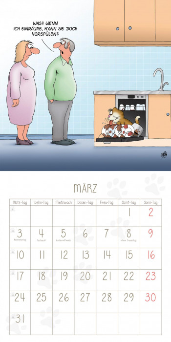 Uli Stein  Katzenkalender 2025