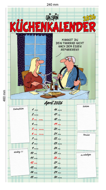 Uli Stein Küchen Kalender 2026