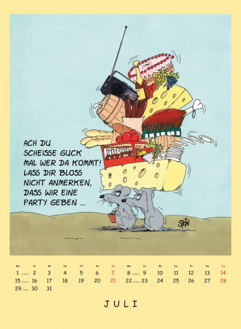 Uli Stein  Tierisch Grosser Kalender 2024