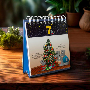 Uli Stein Adventskalender, Tischkalender stehend " Drei Könige"