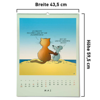 Uli Stein  Tierisch Grosser Kalender 2026