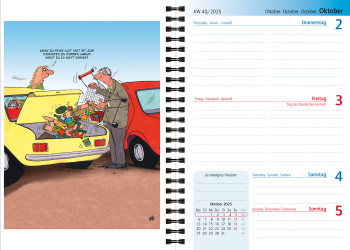 Uli Stein Schülerkalender 25/26, mit Spiralbindung