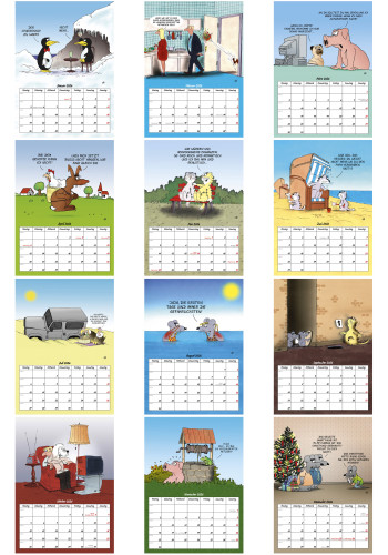 Uli Stein Tierische Zeiten Kalender 2026