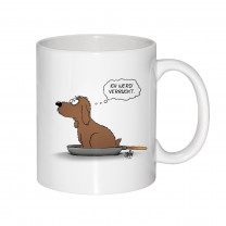 Becher "Ich werd verrückt" Hund