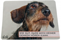 Uli Stein Mousepad HUNDE "Wie gut, dass mich keiner denken hören kann"