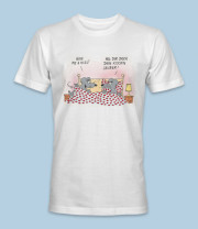 Uli Stein T-Shirt weiss "Give me a Kiss" Größe: XXL