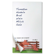 Uli Stein Magnetblock"Alle Männer sind Schweine" - Küchenblock - Kühlschrankblock mit 40 Seiten und einem Magnet -Notizblock