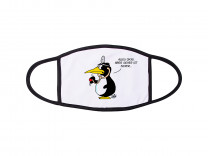 Maske schwarz "Sicher ist sicher" large