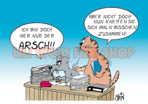 Postkarte ... nur der Arsch