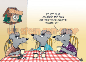 Postkarte Vogelgrippe