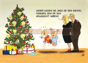 Klappkarte Weihnachten / Hund