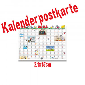 Uli Stein Kalenderpostkarte 2024 (21x15cm)