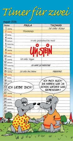 Uli Stein Timer für Zwei Kalender 2026