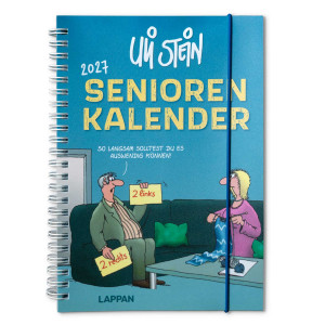Uli Stein Seniorenkalender mit Spiralbindung und Gummiband 2027