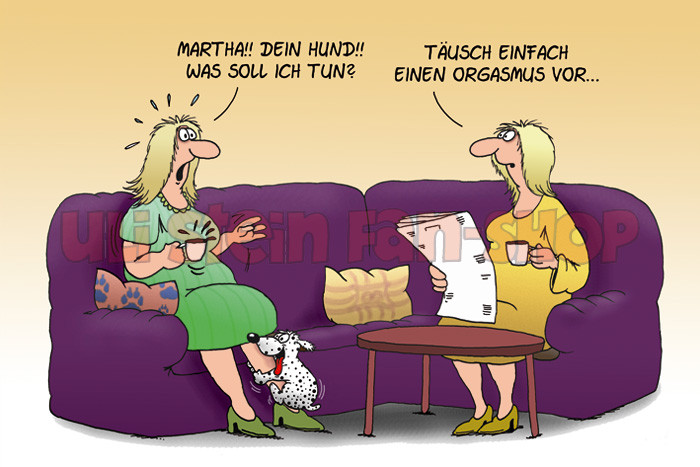Postkarte Orgasmus vortäuschen