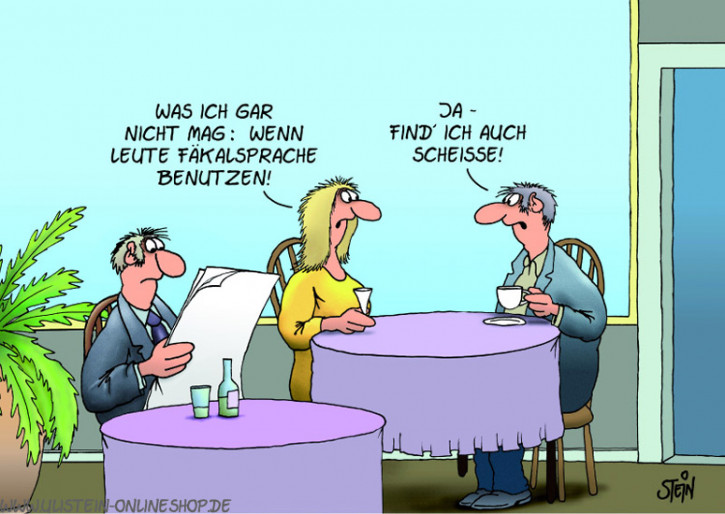 Postkarte / Fäkalsprache
