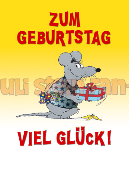 Klappkarte Zum Geburtstag viel Glück