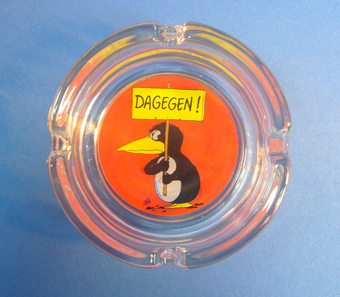 Mini Aschenbecher Dagegen