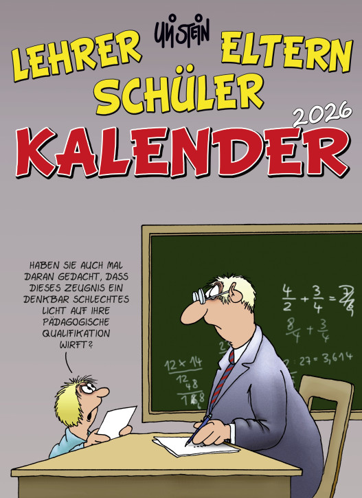Uli Stein Lehrer Schüler Eltern Kalender 2026