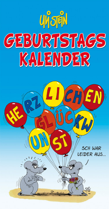 Uli Stein Geburtstagskalender "Herzlichen Glückwunst"