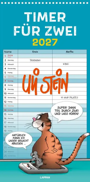 Uli Stein Timer für Zwei Kalender 2027