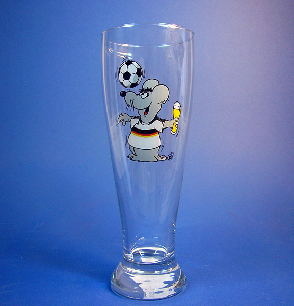 Uli Stein Weizenbierglas 0,5l, Fussball Maus-U9287c