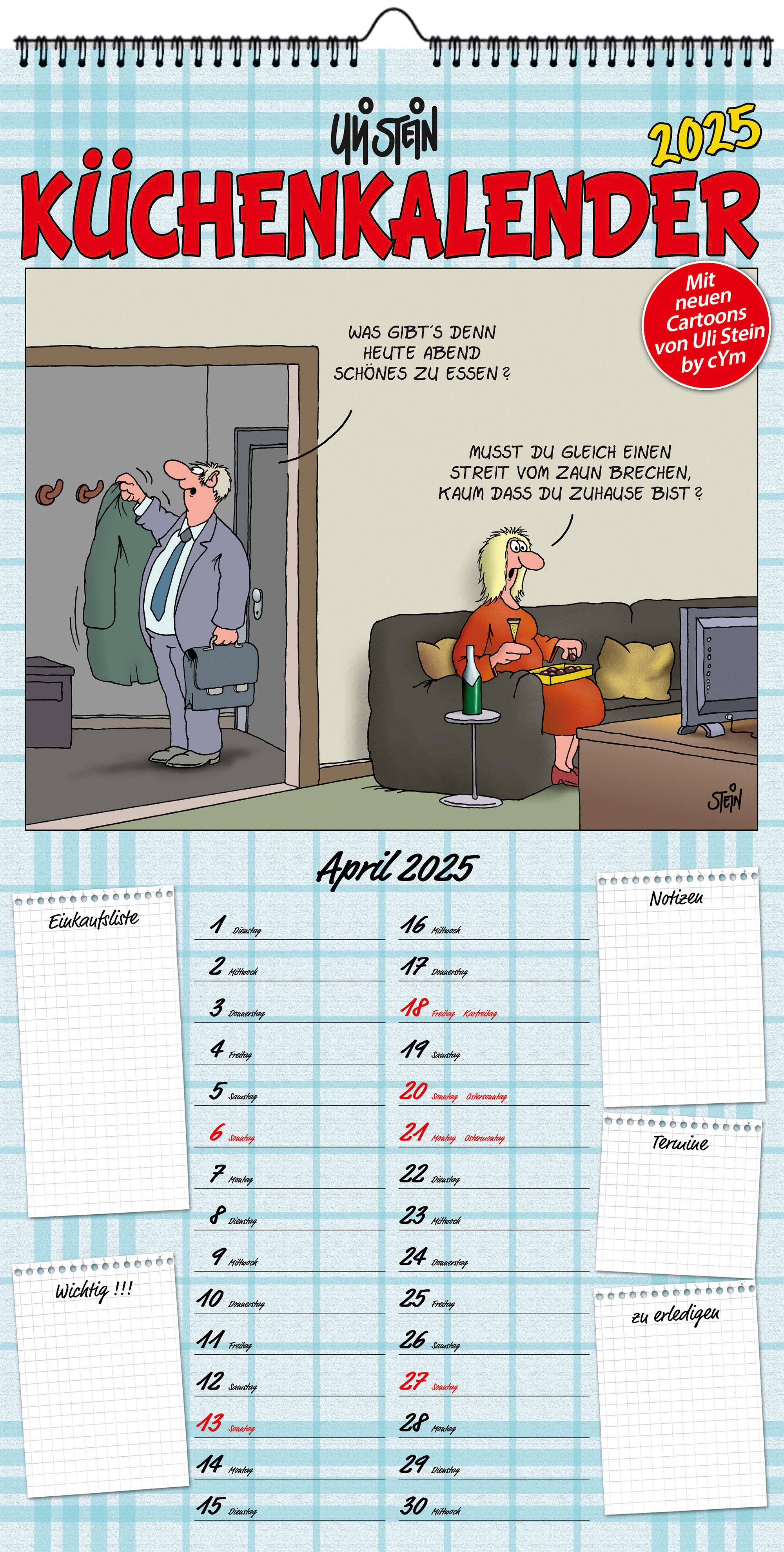 Uli Stein Küchen Kalender 2025U7292_25