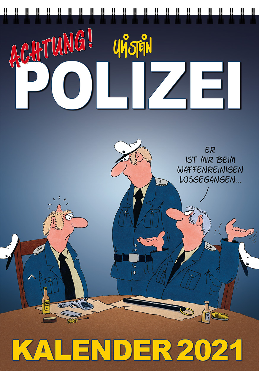 Uli Stein Polizei Kalender 2021 U9867 stein streifenkalender uli stein kalender 2021